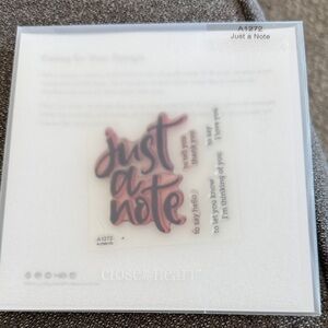 Just a Note Stamp by Close to My Heart